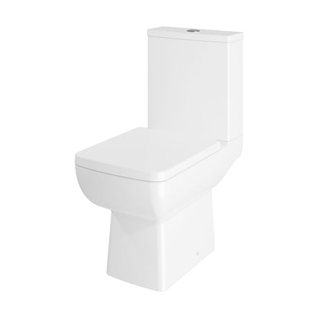 [BCTT01A] Comfort Height Close-Coupled Toilet Soft-Close Seat – White - Cutout