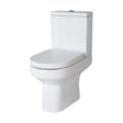 [BCVI003] Copmere Modern White Semi-Flush to Wall Bathroom Toilet Pan & Cistern - 380mm - Cutout