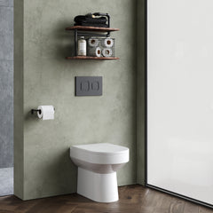 [BCVI606P] Back Round Back To Wall Toilet Pan  - 410mm x 370mm x 520mm - Lifestyle 3