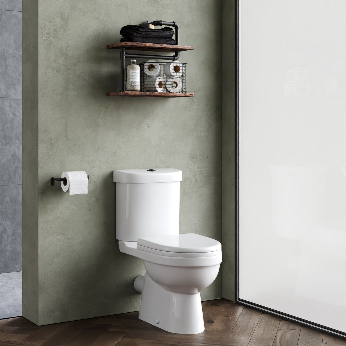 [BCVT250] Balterley Vito Pan Cistern and Soft Close Seat 780mm x 375mm x 640mm - White - Lifestyle 3