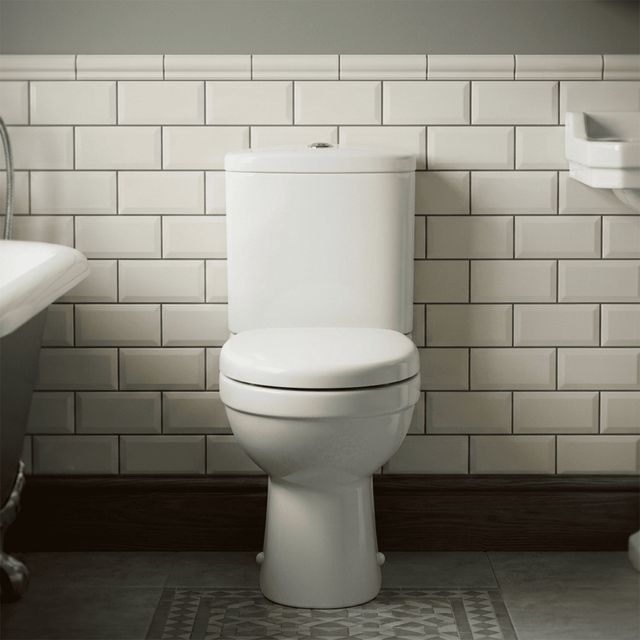 [BCVT250] Balterley Vito Pan Cistern and Soft Close Seat 780mm x 375mm x 640mm - White - Silo