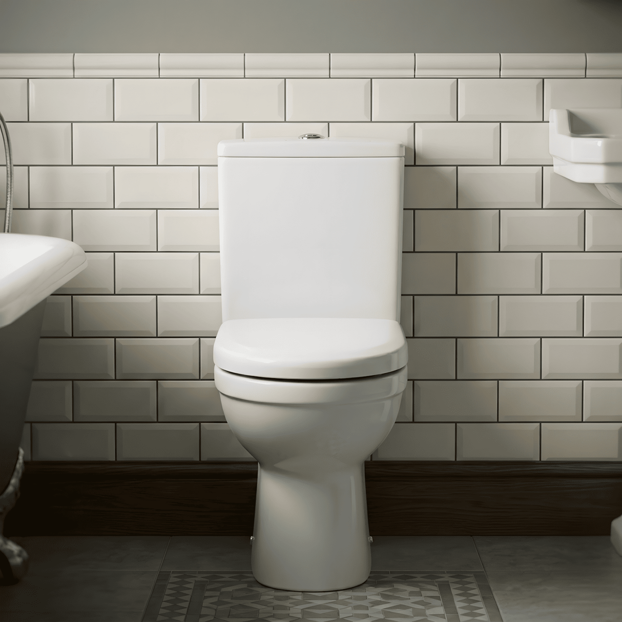 [BCVT251] Comfort Height Pan & Cistern  - 850mm x 350mm x 640mm - Silo