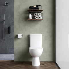 [BCVT750] Contemporary Curved Rimless Toilet Pan, Cistern and Soft Close Seat - Lifestyle 1