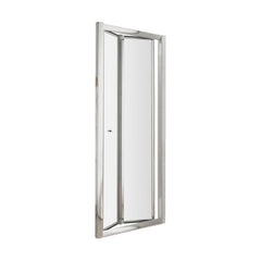 [BE5MBD9] Contemporary 5mm Toughened Safety Glass Bi-Fold Shower Door - 900mm - Chrome - Balterley - Cutout