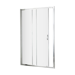 [BE5MSL10] Contemporary 5mm Toughened Safety Glass Sliding Shower Door - 1000mm - Chrome - Balterley - Cutout