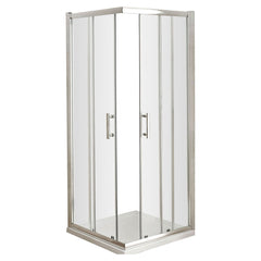 [BE6MCE76] Corner Entry Shower Door 6mm Glass - Choice of Size - Cutout