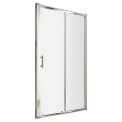 [BE6MSL11] Single Sliding Shower Door, 6mm Toughened Safety Glass, Choice of Size - Cutout