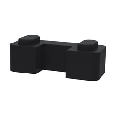 [BEAC007] Balterley Wetroom Accessories Screen Support Foot - Satin Black - Cutout