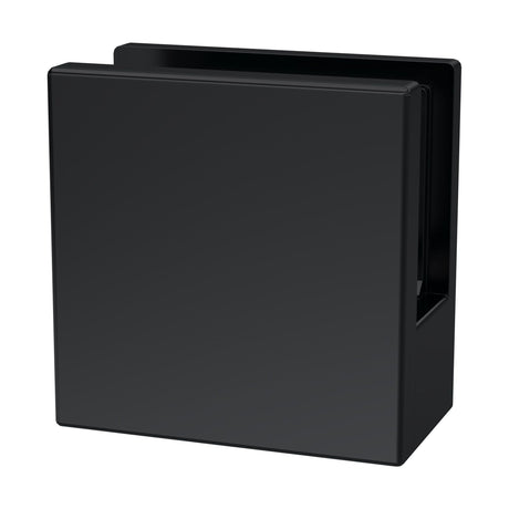 [BEAC008] Balterley Wetroom Accessories Screen Support Foot & Wall Bracket - Matt Black - Cutout