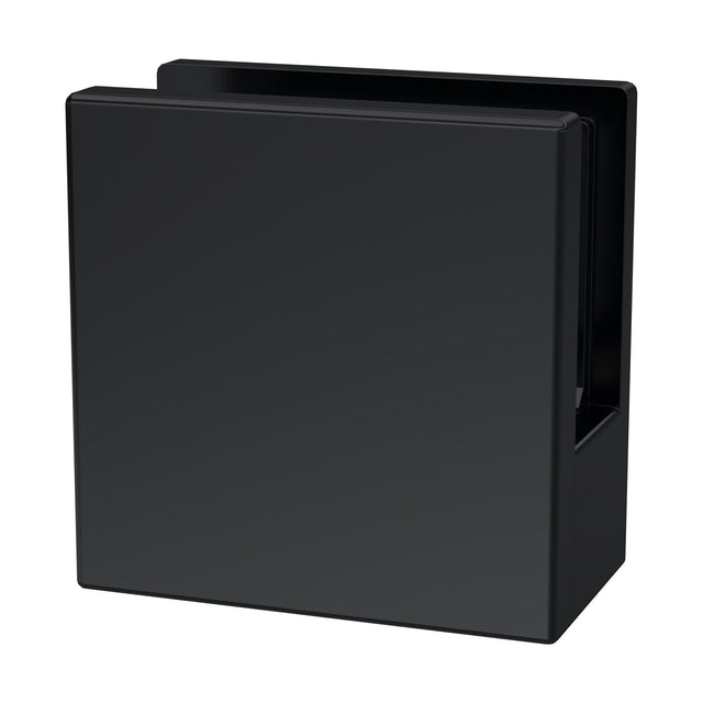 [BEAC008] Balterley Wetroom Accessories Screen Support Foot & Wall Bracket - Matt Black - Cutout