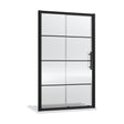 [BEADSL12] Kinver 8mm Toughened Safety Glass Sliding Shower Door, Black - Choice of Size - Cutout