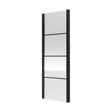 [BEADSP80] Kinver 8mm Toughened Safety Glass Shower Side Panel, Black - Cutout