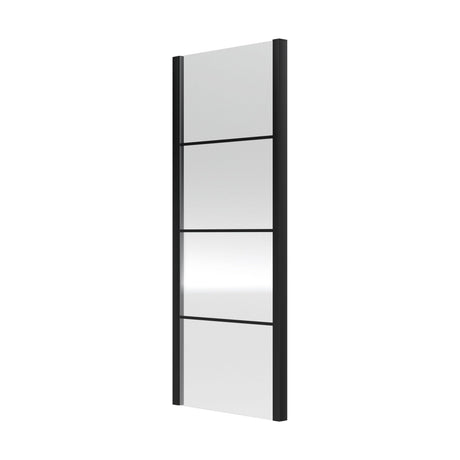 [BEADSP80] Kinver 8mm Toughened Safety Glass Shower Side Panel, Black - Cutout
