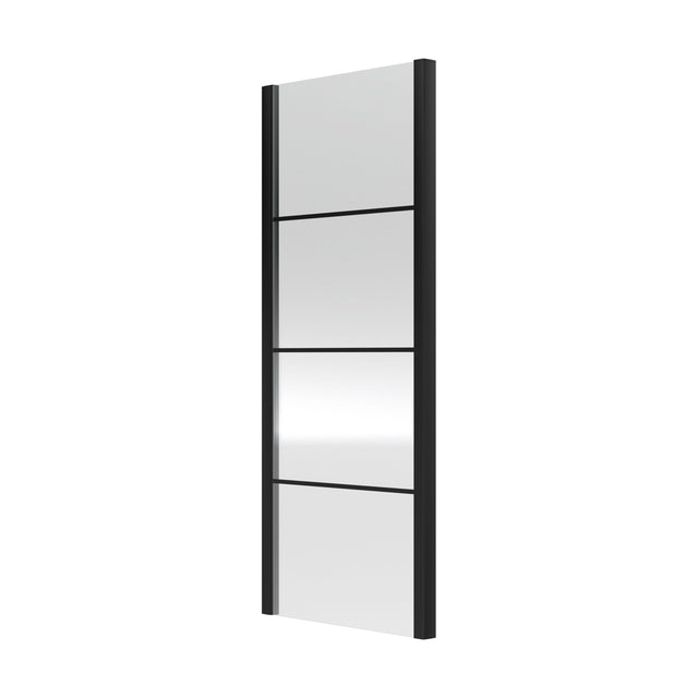 [BEADSP80] Kinver 8mm Toughened Safety Glass Shower Side Panel, Black - Cutout