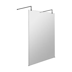 [BEAF1400MB] Balterley Contemporary Bathroom 8mm Glass Wetroom Screen with Arms & Feet, Chrome Finish, 1950 x 698 x 14mm - Cutout
