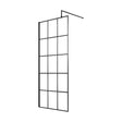 [BEBS700] Balterley 8mm Toughened Safety Glass Black Framed Wetroom Screen - 700mm - Cutout