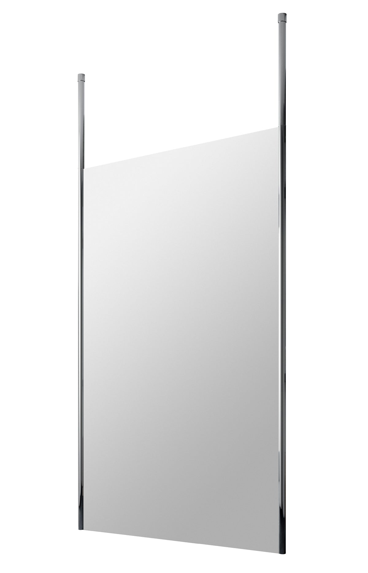 [BECP1200CP] Balterley Contemporary Bathroom 8mm Glass Profile Wetroom Screen with Ceiling Posts, Chrome, 1950 x 700 x 14mm - Cutout