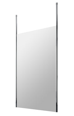 [BECP1200CP] Balterley Contemporary Bathroom 8mm Glass Profile Wetroom Screen with Ceiling Posts, Chrome, 1950 x 700 x 14mm - Cutout