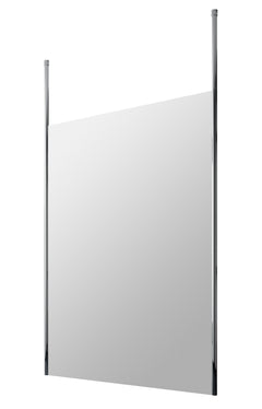 [BECP1400CP] Balterley Contemporary Bathroom 8mm Glass Profile Wetroom Screen with Ceiling Posts, Chrome, 1950 x 700 x 14mm - Cutout