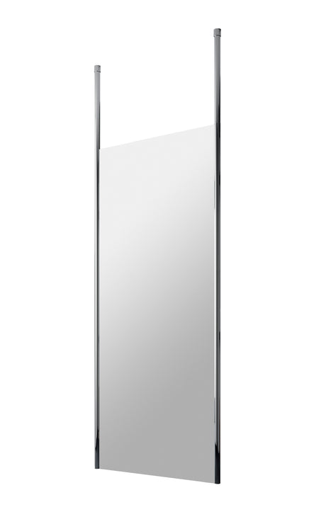 [BECP700CP] Balterley Contemporary Bathroom 8mm Glass Profile Wetroom Screen with Ceiling Posts, Chrome, 1950 x 700 x 14mm - Cutout