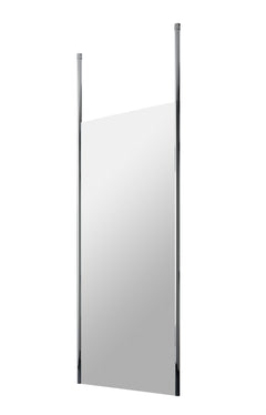 [BECP800CP] Balterley Contemporary Bathroom 8mm Glass Profile Wetroom Screen with Ceiling Posts, Chrome, 1950 x 700 x 14mm - Cutout