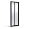 [BEETBD70BP] Almington 4mm Toughened Safety Glass Bi-Fold Shower Door, H: 1900mm, Choice of Size and Colour - Cutout