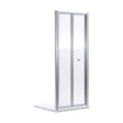 [BEETBD70] Almington 4mm Toughened Safety Glass Bi-Fold Shower Door, H: 1900mm, Choice of Size and Colour - Cutout