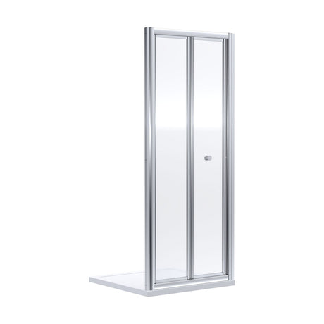 [BEETBD70] Almington 4mm Toughened Safety Glass Bi-Fold Shower Door, H: 1900mm, Choice of Size and Colour - Cutout