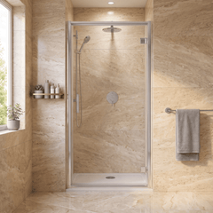 [BEETHD76] Hinged Shower Door 1900mm High - Choice of Size and Colour - Studio Shot