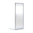 [BEETPD76] Almington 6mm Toughened Safety Glass Reversible Pivot Shower Door - H: 1900mm - Choice of Size and Profile Finish - Cutout