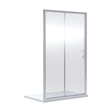 [BEETSL10] Almington 6mm Toughened Safety Glass Sliding Shower Door - H: 1900mm - Choice of Profile Finish - Cutout