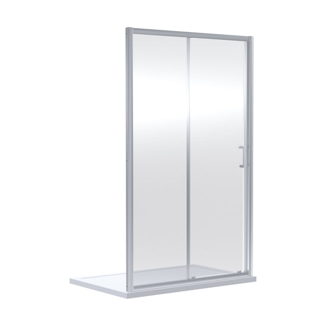 [BEETSL10] Almington 6mm Toughened Safety Glass Sliding Shower Door - H: 1900mm - Choice of Profile Finish - Cutout