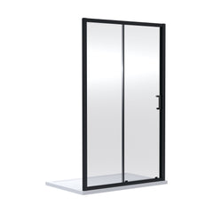 [BEETSL14BP] Almington 6mm Toughened Safety Glass Sliding Shower Door - H: 1900mm - Choice of Profile Finish - Cutout