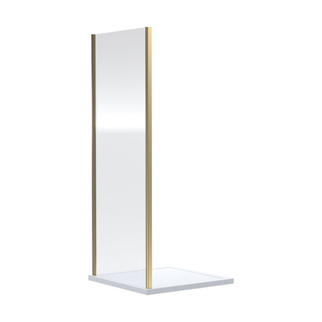[BEETSP70BB] Almington 6mm Toughened Safety Glass Shower Side Panel - H: 1900mm - Choice of Size and Finish - Cutout