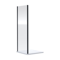 [BEETSP70BP] Almington 6mm Toughened Safety Glass Shower Side Panel - H: 1900mm - Choice of Size and Finish - Cutout