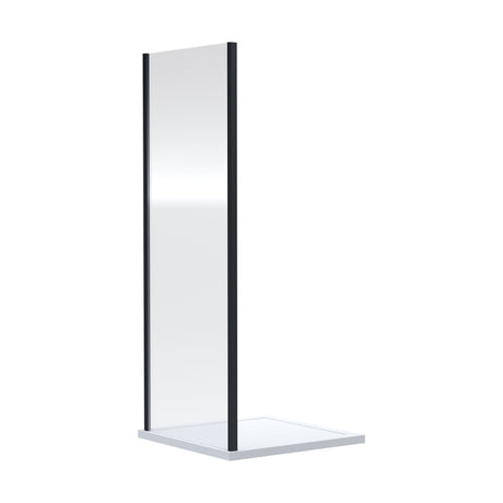 [BEETSP70BP] Almington 6mm Toughened Safety Glass Shower Side Panel - H: 1900mm - Choice of Size and Finish - Cutout