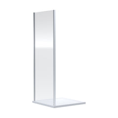 [BEETSP76] Almington 6mm Toughened Safety Glass Shower Side Panel - H: 1900mm - Choice of Size and Finish - Cutout