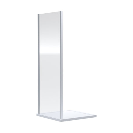 [BEETSP76] Almington 6mm Toughened Safety Glass Shower Side Panel - H: 1900mm - Choice of Size and Finish - Cutout