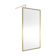[BEFF1100BB] Balterley Contemporary Bathroom 8mm Glass Full Outer Frame Wetroom Screen, Brushed Brass, 1950 x 1100 x 1000mm - Cutout