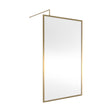 [BEFF1200BB] Balterley Contemporary Bathroom 8mm Glass Full Outer Frame Wetroom Screen, Brushed Brass, 1950 x 1200 x 1000mm - Cutout