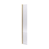 [BEFL1830HCBB] 8mm Fluted Toughened Safety Glass Hinged Flipper Screen, 1850 x 300mm - Choice of Colour - Cutout