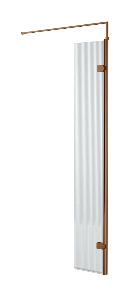 [BEFL1830HCBZ] 1850 x 300 x 8mm Fluted Hinged Screen - Cutout