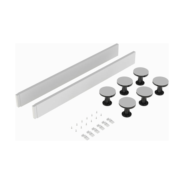 [BELG1W] Shower Tray Leg Set - White - For 700mm-900mm Square & Rectangular Resin Trays - Cutout