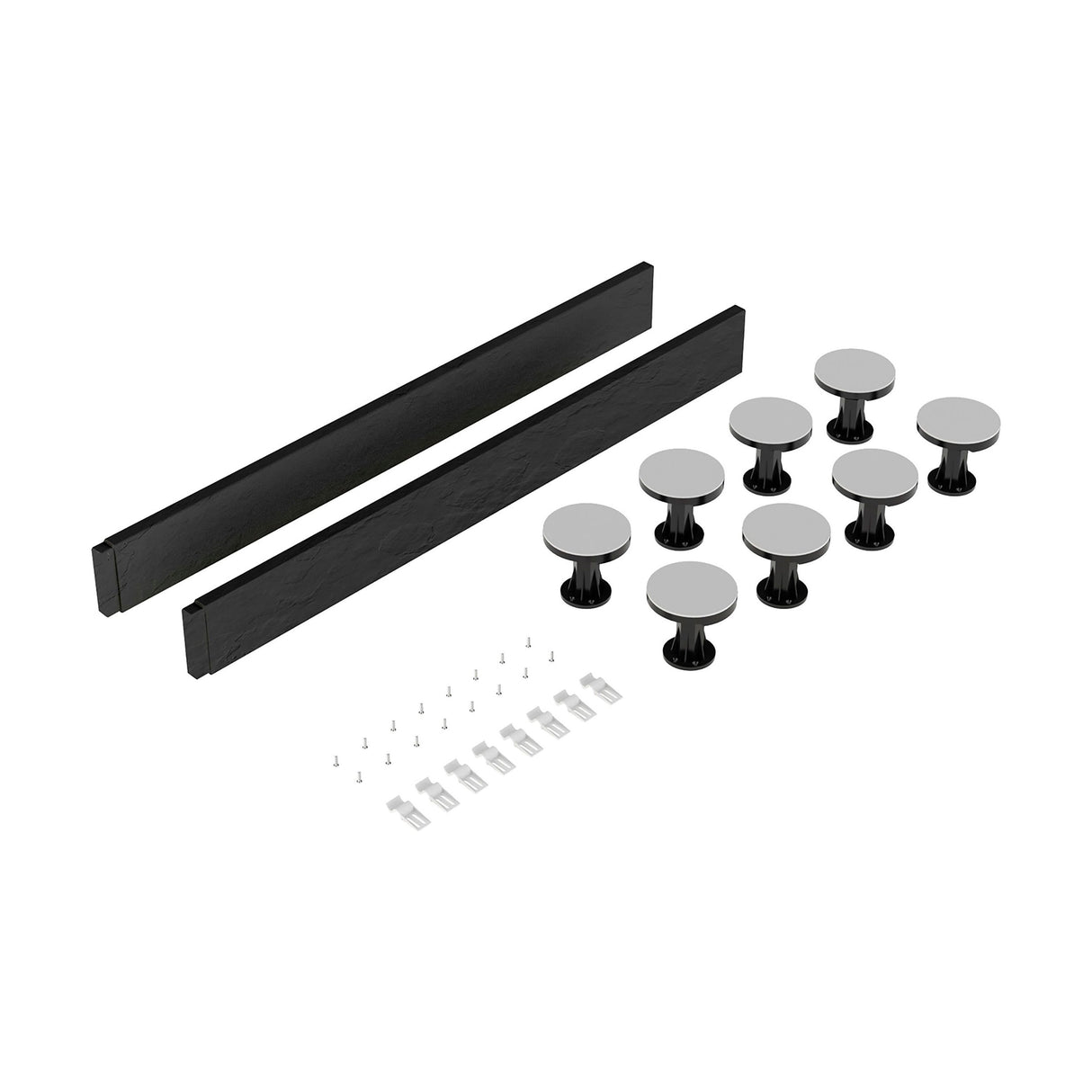 [BELG2S] Shower Tray Leg Set - Slate Grey - For 1000mm Square & Rectangular Resin Trays - Cutout