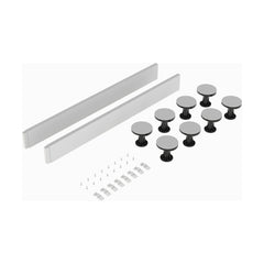 [BELG2W] Shower Tray Leg Set for 1000mm Square & Rectangular Shower Trays, Choice of Colour - Cutout