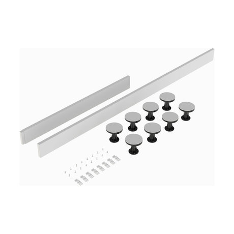[BELG3W] Shower Tray Leg Set for 1100 - 1200mm Rectangular Shower Trays, Choice of Colour - Cutout