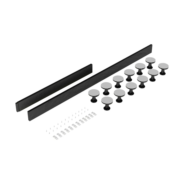 [BELG4S] Shower Tray Leg Set - Slate Grey - For 1300mm-1800mm Rectangular & Walk In Resin Trays - Cutout