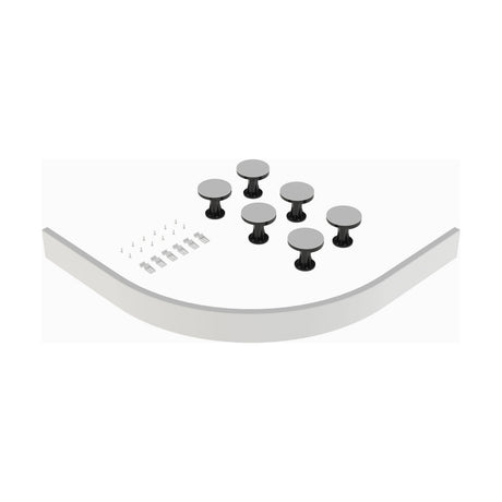 [BELG5W] Shower Tray Leg Set for 700 - 900mm Quadrant Shower Trays, Choice of Colour - Cutout