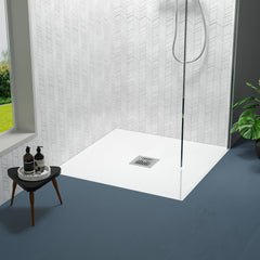 [BELT61006] Balterley Shower Tray Ultra-Slim 32mm Low-Profile Square - Choice of Size and Finish - Lifestyle 1
