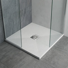 [BELT61006] Balterley Shower Tray Ultra-Slim 32mm Low-Profile Square - Choice of Size and Finish - Silo